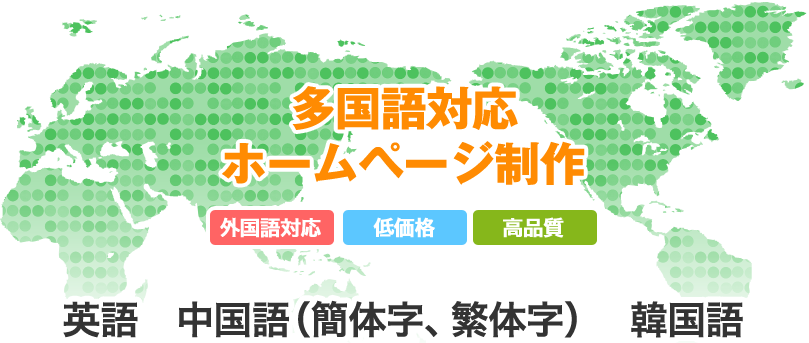 多国語ホームページ制作